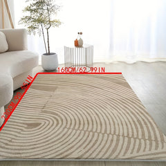 Fluffy Faux Wool Area Rug Soft Comfortable Living Room Dining Carpet