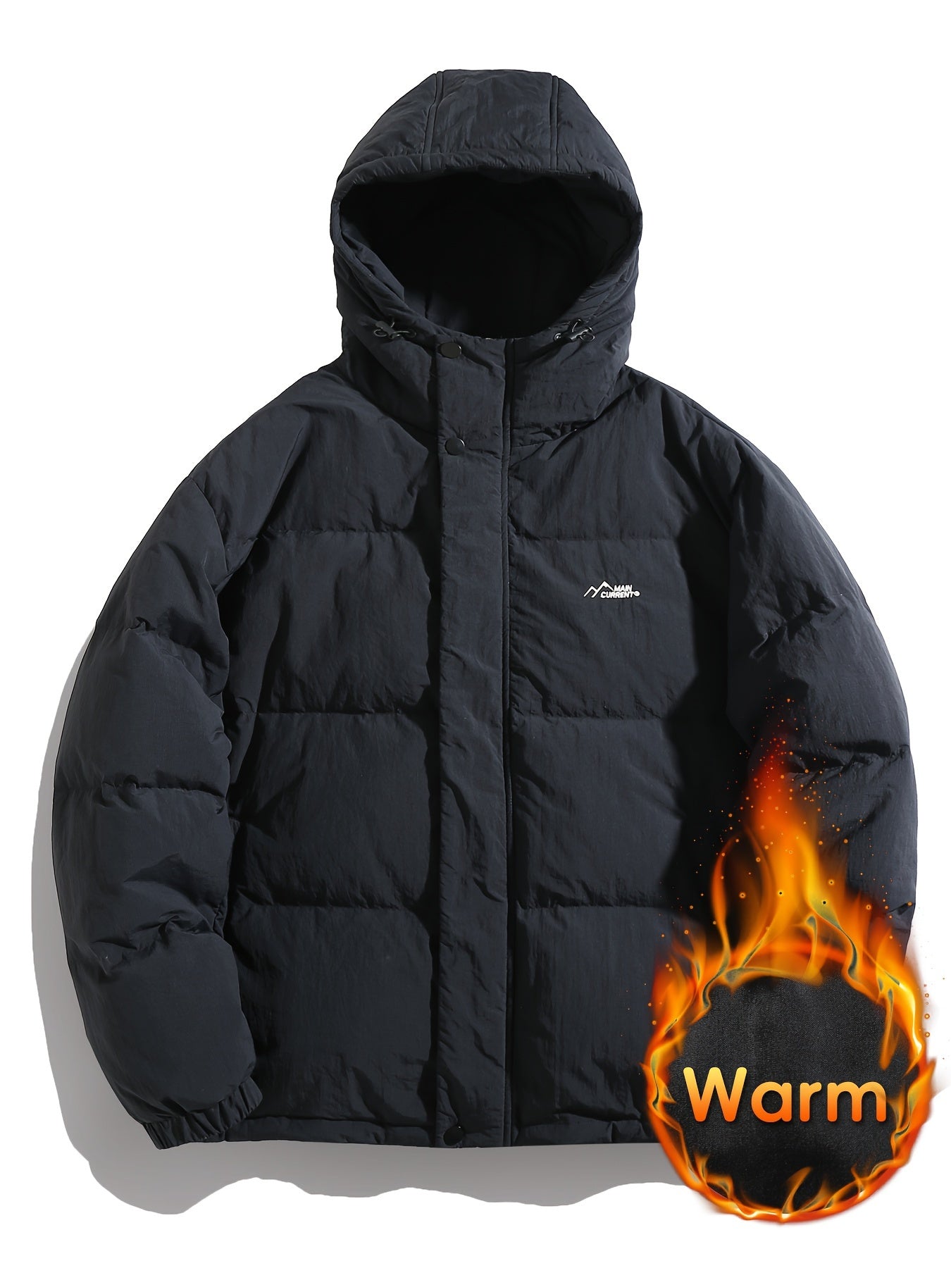Versatile Thick Hooded Puffer Coat Winter Jacket Women's Clothing