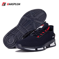 Baasploa Men's Running Shoes Breathable Trainers Sneakers