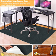 Office Chair Mat for Hardwood & Tile Floor 55x63