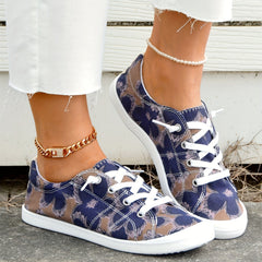 Floral Pattern Casual Shoes Lightweight Soft An