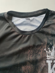 Men's K Print T-Shirt 3D Digital Print Short Sleeve Tee