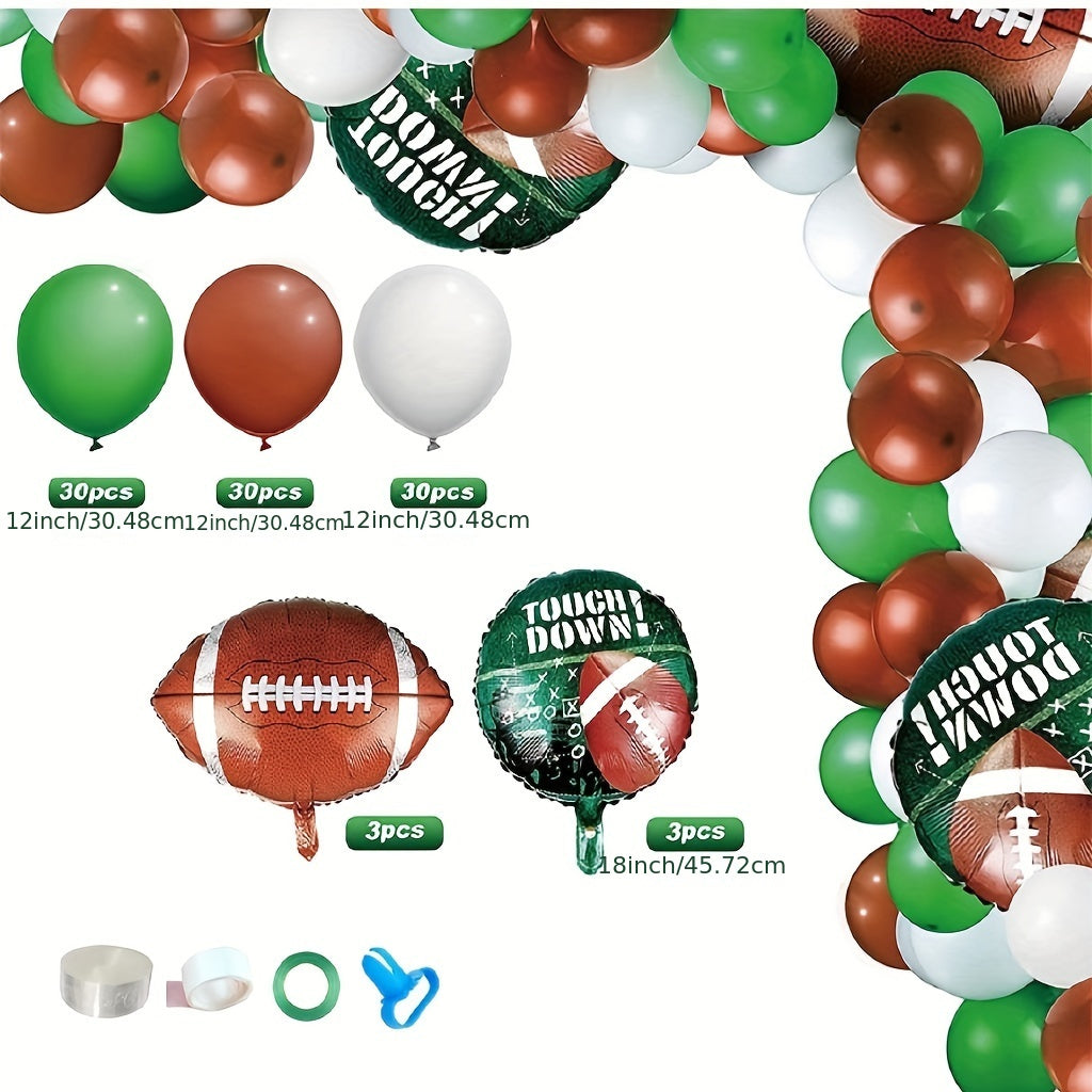 100pcs Football Balloons Football Themed Birthday Party Decorations