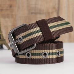 Adjustable Webbing Waist Belt Casual Canvas Belts For Men