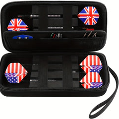 GWCASE Dart Case For Steel & Soft Tip Darts Storage Fits Tips, Shafts, Flights