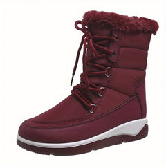 Women's Winter Snow Boots Waterproof Fleece Lined Non Slip Mid Calf
