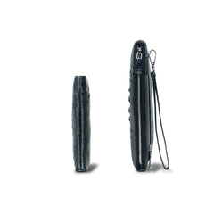 AODASI Crocodile Pattern Leather Wallet with Zipper Coin Pocket