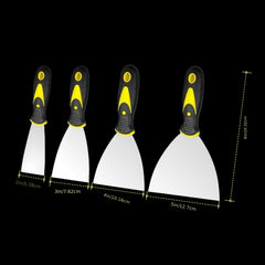 Stainless Steel Putty Knife Set for Drywall Repair and Wallpaper Removal