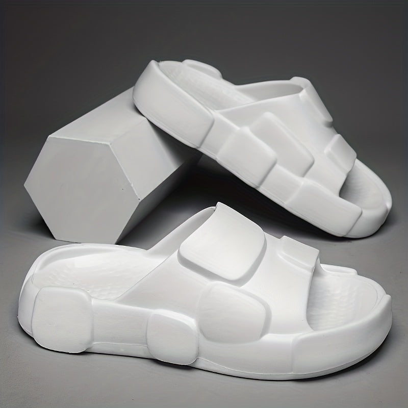 Men's Open Toe Platform Slides Anti-skid Slippers
