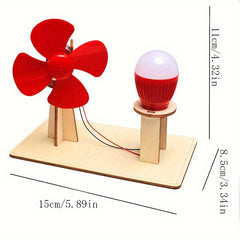 Mini Wind Turbine Science Experiment Kit DIY Toy