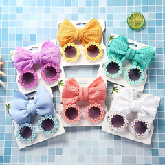 Baby Girl Flower Sunglasses & Headband Set