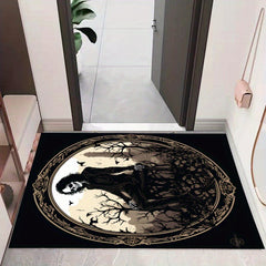 Gothic Absorbent Floor Mat for Bathroom and Home Decor 60x80cm