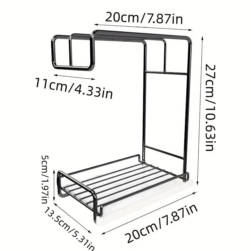 Sink Storage Shelf Kitchen Rag Rack Wall Hanging Storage Rack
