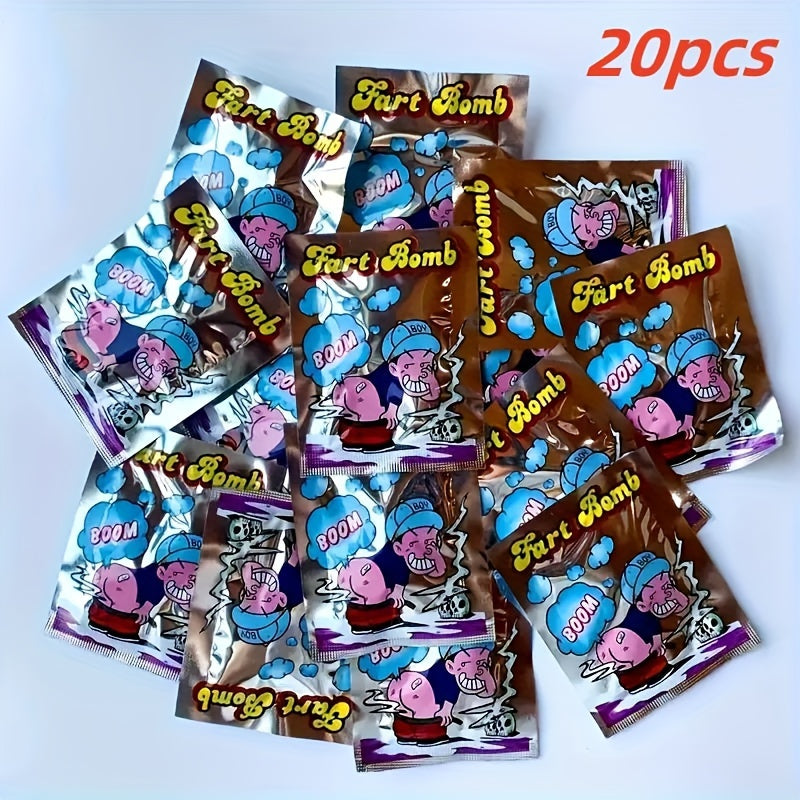 20pcs Stench Fart Bag Prank Portable Smelly Novelty Toys Halloween Trick
