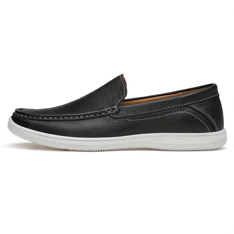 Men's Lightweight Faux Leather Loafer Shoes Non Slip Casual Spring Summer