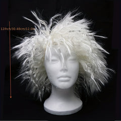 Mad Scientist Costume Wig Grey Long Wizard Wig And Beard