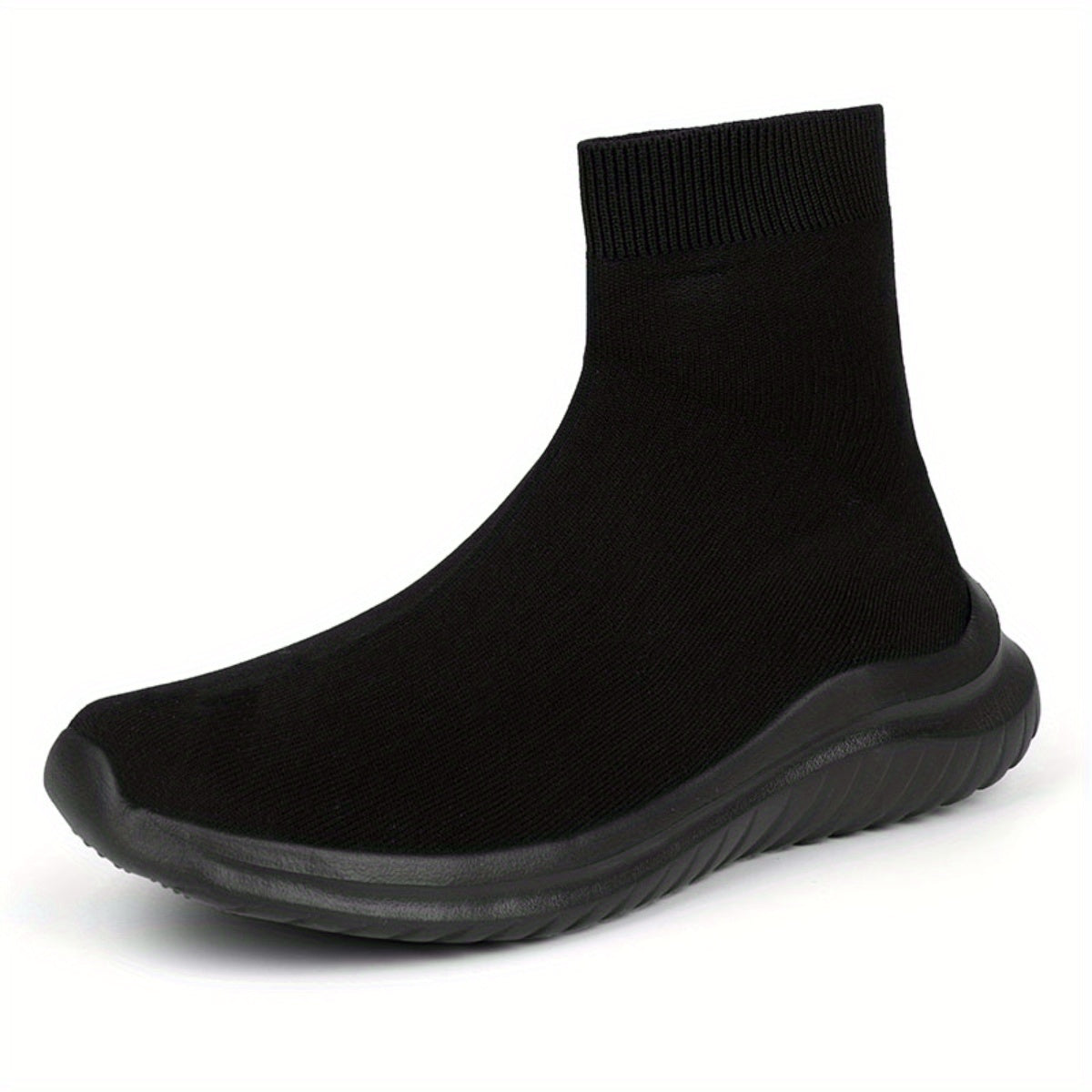 Men's High Top Slip On Sock Sneakers Lightweight Breathable Walking Shoes