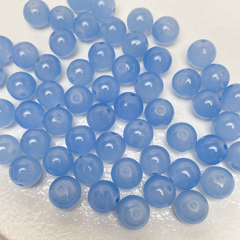 8mm Glass Beads Multicolor DIY Bracelet Necklace Jewelry Accessories