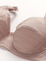 Solid Push Up Bra Comfy & Breathable Everyday Bra Women's Lingerie