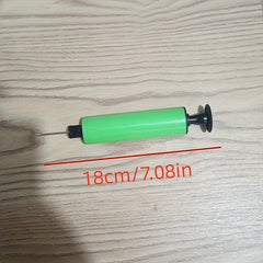 1pc Mini Hand Push Ball Pump Plastic Manual Inflator for Parties Random