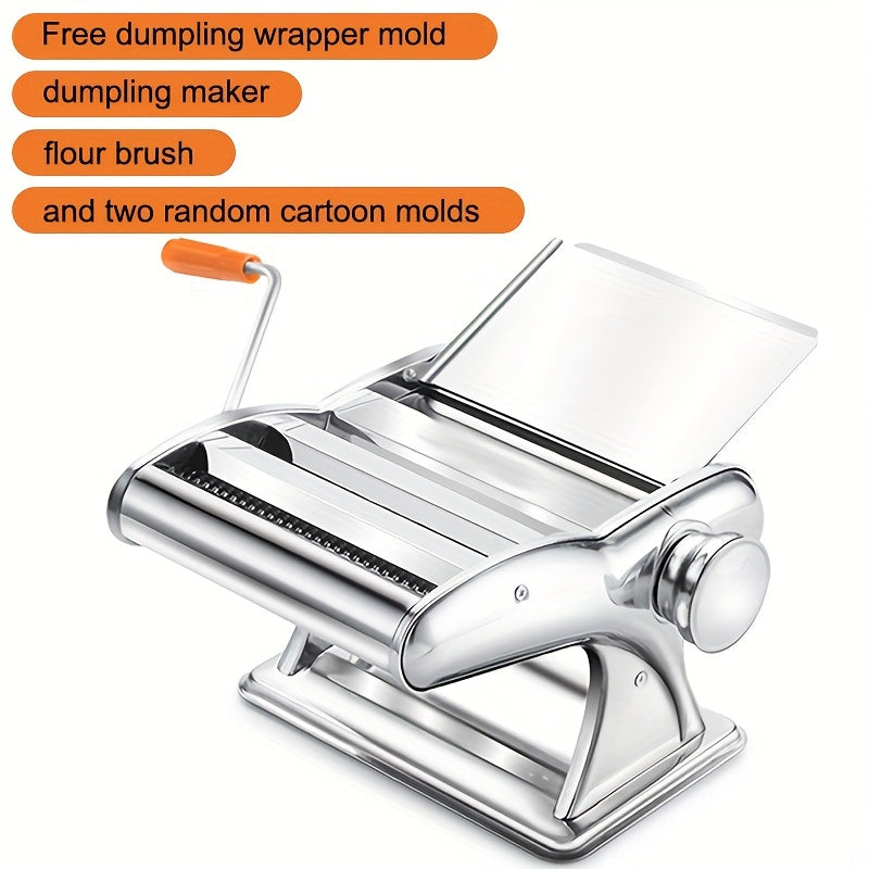 Stainless Steel Manual Pasta Maker Noodle Roller Hand Press Machine