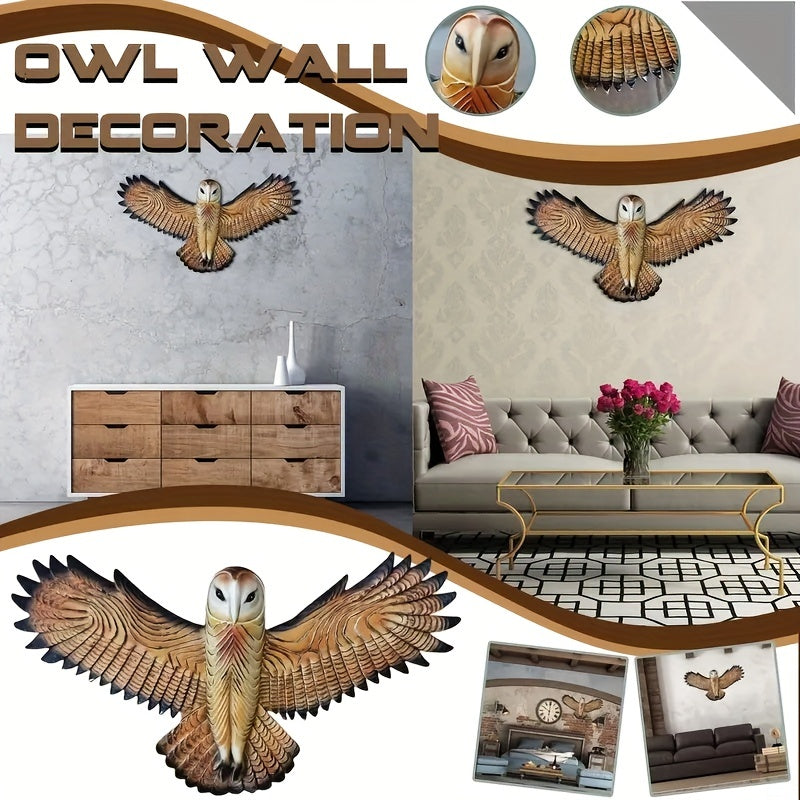 Owl Wall Decorative Ornaments Resin Craft Collectibles Home Decor