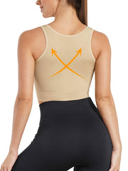 Full Coverage Open Front Sports Bra Yoga Running Activewear