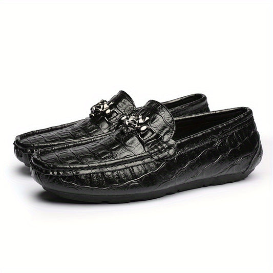 Metal Buckle Flat Loafers Women's Slip On Walking Shoes