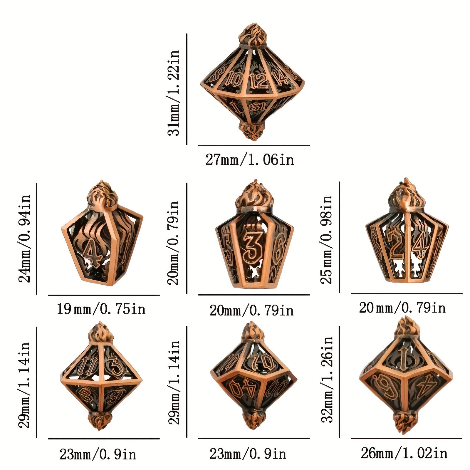 Electroplated Dice Metal Skeleton Welded Jug Shaped Dice