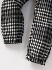 Toddler Boys Plaid Pattern Casual Pants