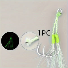 Steel Fishing Assist Hooks Luminous Fishing Hook Fishing Accessories