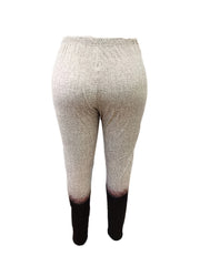 Bull Skull Print Ombre Elastic High Rise Skinny Trousers