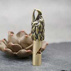 Copper Eagle Whistle Key Chain for Survival Hiking