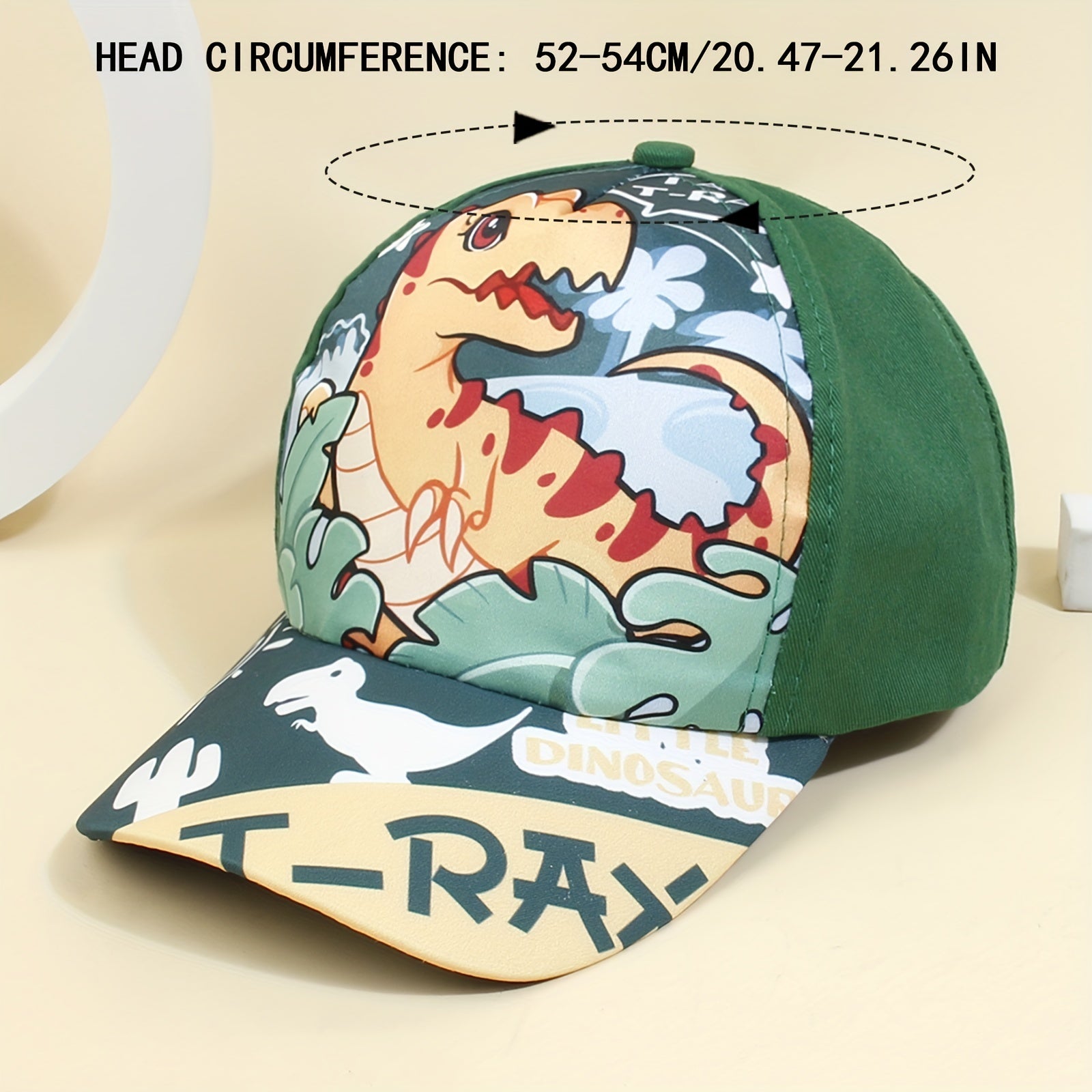 Kids Dinosaur Sports Baseball Cap Toddler Sunshade Cap Boys Girls