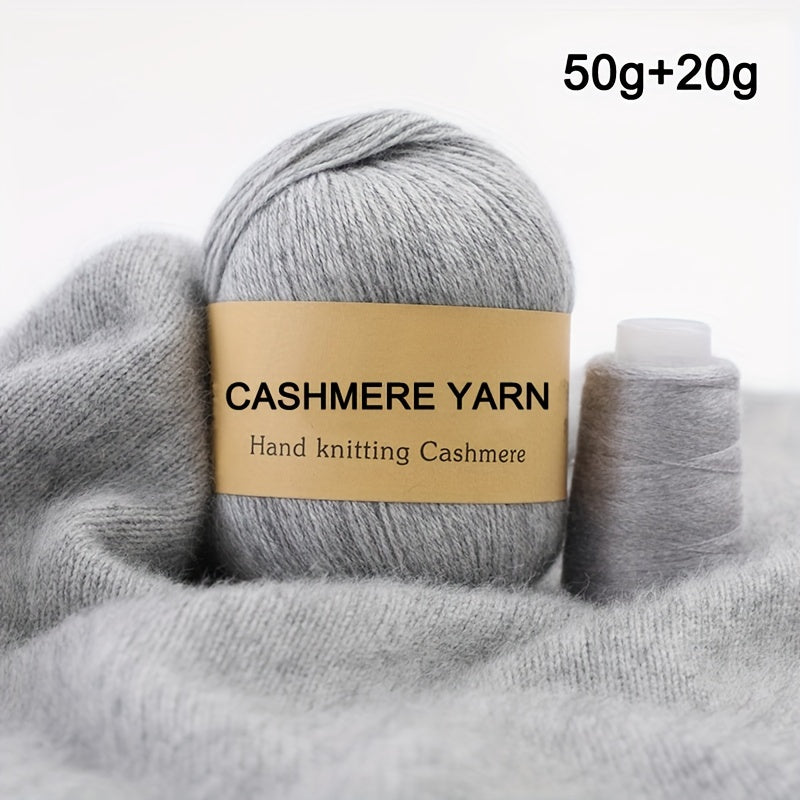 50g Mink Wool Cashmere Yarn - Medium Thick Hand Knitted Sweater Wool Ball