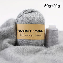 50g Mink Wool Cashmere Yarn - Medium Thick Hand Knitted Sweater Wool Ball
