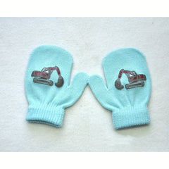6 Pairs Children's Knitted Gloves Colorful Mittens Magic Full Finger Warm Gloves