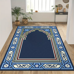 Large Vintage Floral Prayer Rug Non-Slip Mat