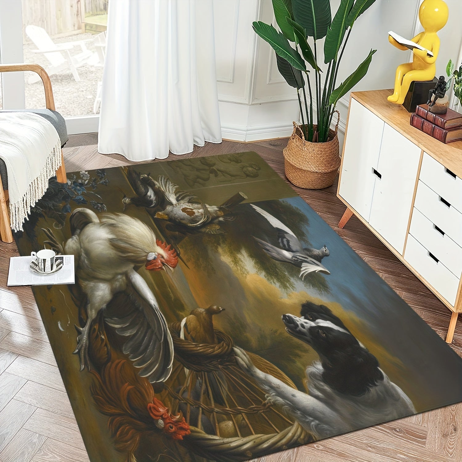 Soft Thickened Kitchen Mat Non-slip Rooster-proof Floor Mat Rustic Waterproof