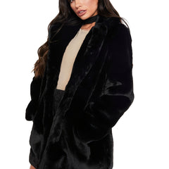 Winter Plush Loose Coat Long Sleeve Teddy Outerwear Women's Clothing