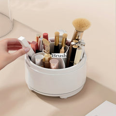 Bear Makeup Brush Holder with Dustproof Cover Organizer