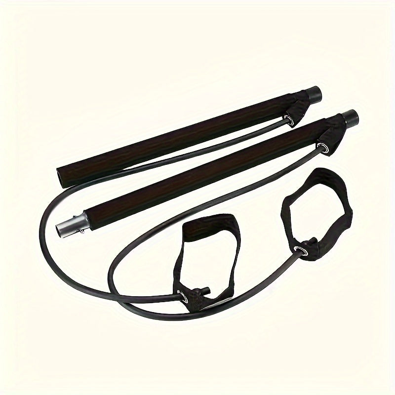 Pilates Bar with Tension Ropes for Full Body Fitness