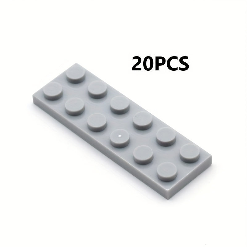 20pcs 2x6 Short Building Blocks for Creative DIY Assembly