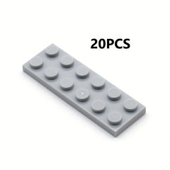 20pcs 2x6 Short Building Blocks for Creative DIY Assembly