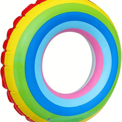 Rainbow Watermelon Inflatable Pool Party Float for Adults & Kids
