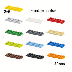 20pcs 3795 Size 2x6 Dot Plate Building Blocks Toy for Kid