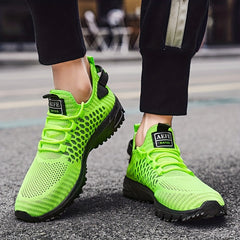 Men's Breathable High Top Sports Shoes Non Slip Lace Up Sneakers