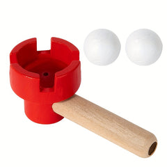 Wooden Balloon Blowing Toy for Kids Sensory Training Exercise
