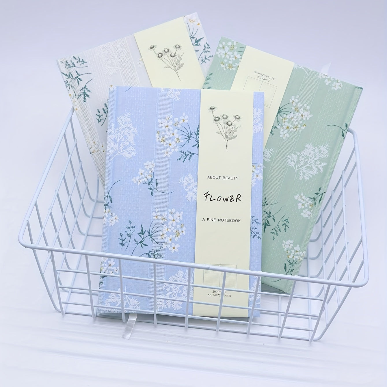 A5 Floral Student Journal Notebook 100 Sheets