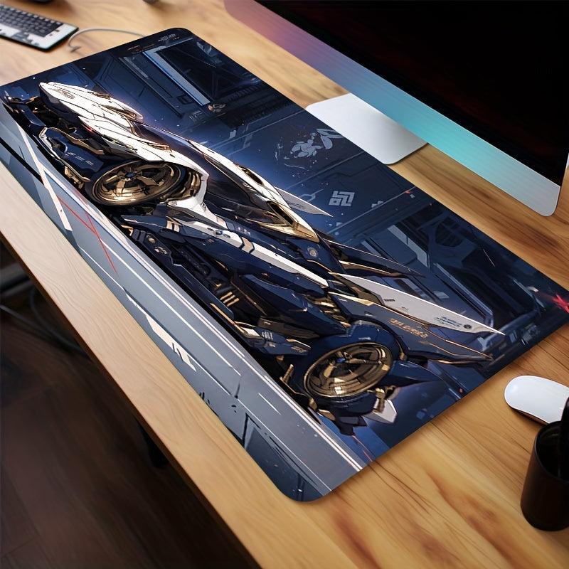 Anime Sports Car Long Mouse Pad Non-slip Waterproof Office Game Table Mat